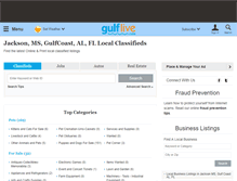 Tablet Screenshot of classifieds.gulflive.com